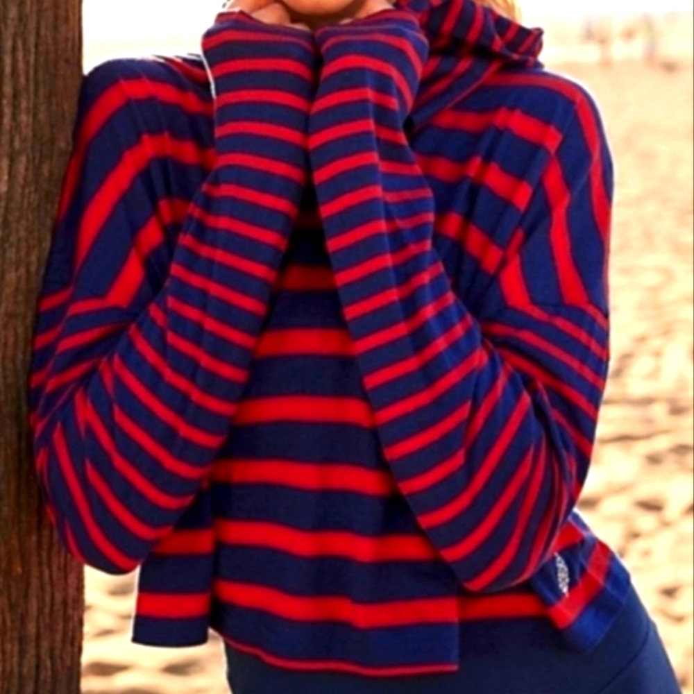 Free People Ref Striped Lounge Hoodie Tee